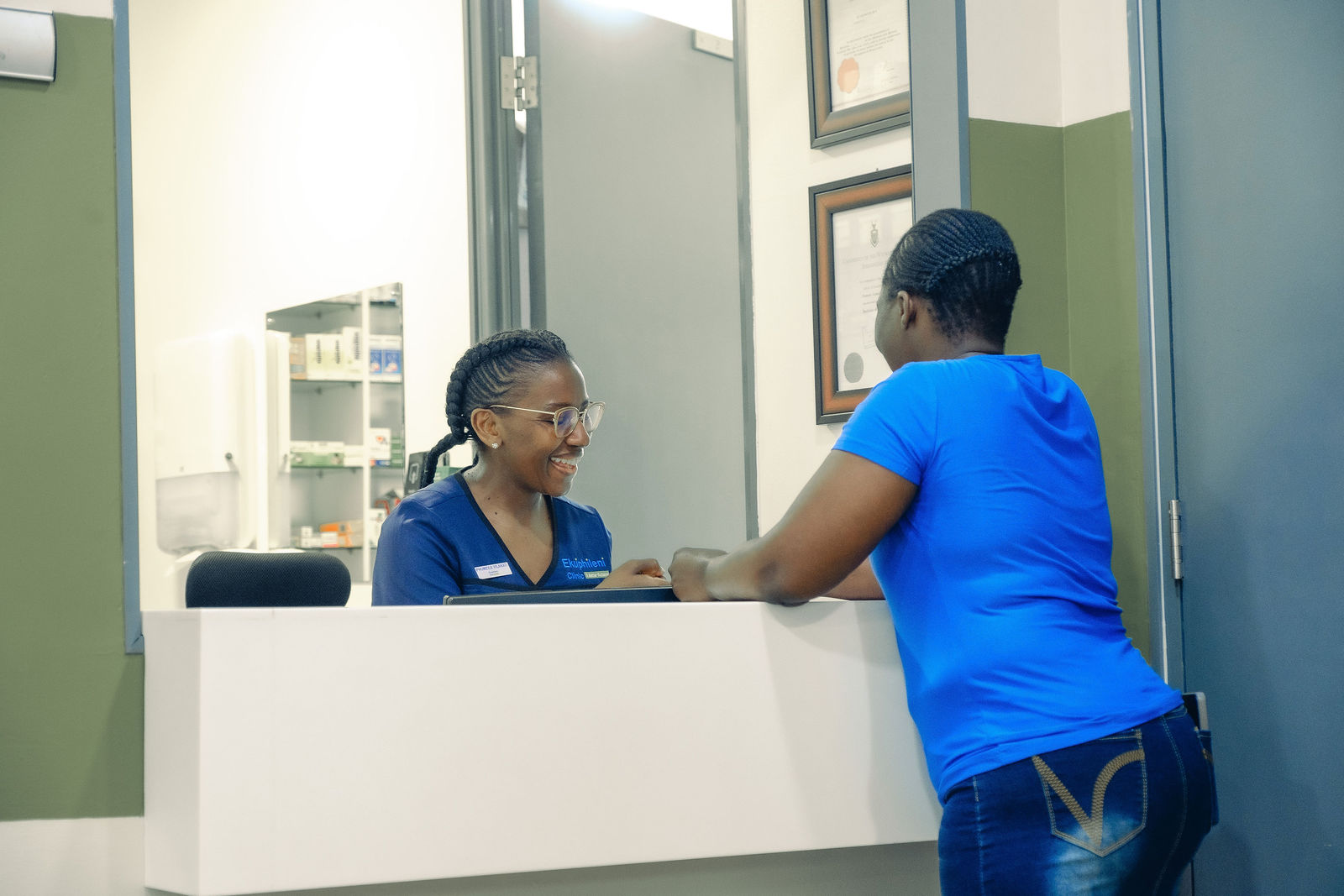 Clinic reception